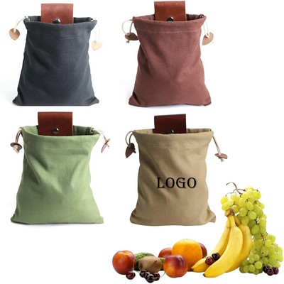 Foraging Bag Waxed Canvas Collapsible