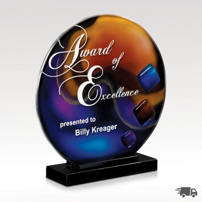 Round Artglass Award - Trilogy Sphere