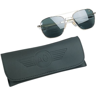 American Optics 55 Mm A.F. Pilots Polarized Gold Frame Sunglasses