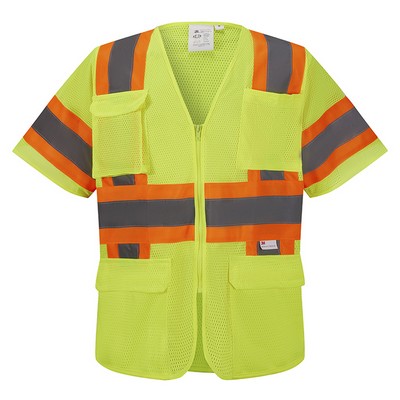 3C Products ANSI/ISEA 107-2015 3M Class 3 Safety Vest with Pockets