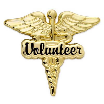 Volunteer Caduceus Lapel Pin