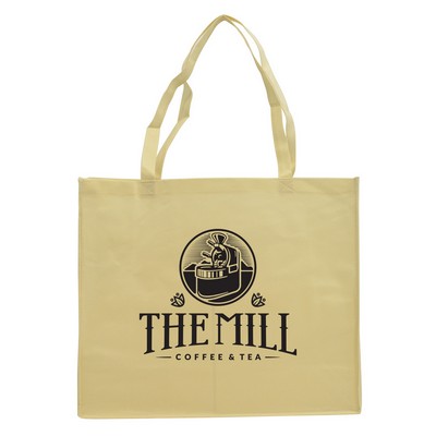 Non-Woven PP Ivory Shopper (19"x7"x16")