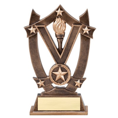 Victory Stars Resin Award - 6 1/4"