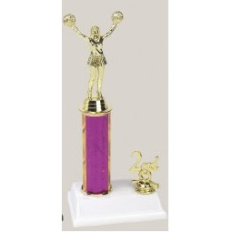 10" Column Trophy w/Trim Figure