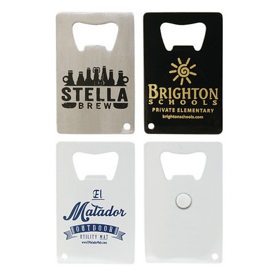 Credit Card Bottle Opener w/Magnet