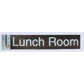 Engraved #25 Wall or Desk Sign w/Metal Base (2 Lines / 2"x10")