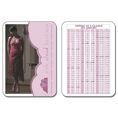 Oversize Laminated Wallet Card - 3.5x2.5 (2-Sided) - 14 pt.