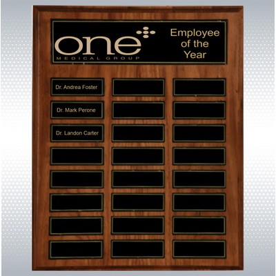 24 Plate Recognition Pocket Perpetual Plaque (12"x15")