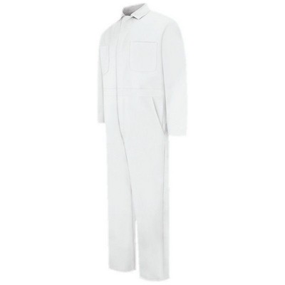 Red Kap™ Snap Front Cotton Coverall - White