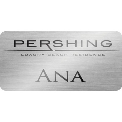 Name Badge - Dye Sublimated - Silver - .045 x 2" x 3"