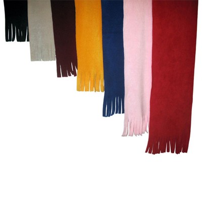 Canadian Made Slim Tassel Fleece Scarf