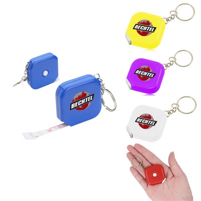 Tape Measure Keychain With Press Release