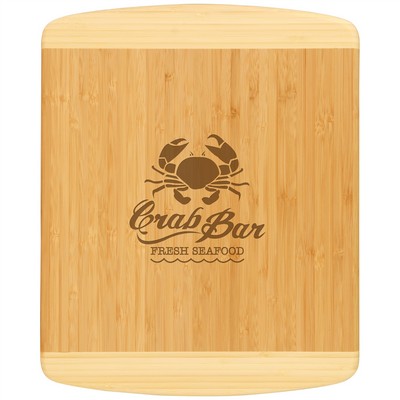 Bamboo 2-Tone Cutting Board, 13 1/2" x 11 1/2"