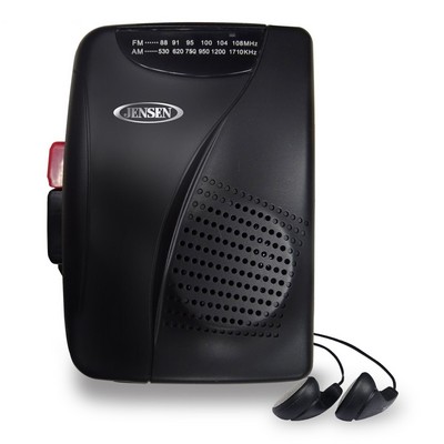 Jensen® Portable Stereo Cassette Player with AM/FM Radio & Earbuds