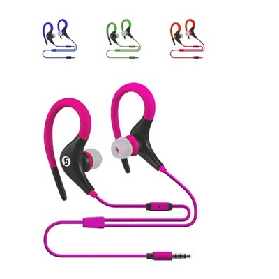 Wrap Around Sport Earbuds with In-Line Microphone