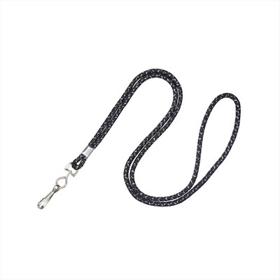 1/8" Metallic Round Cord Blank Lanyard (Swivel Hook)