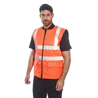 High Vis Reversible Bodywarmer Vest, Class 2