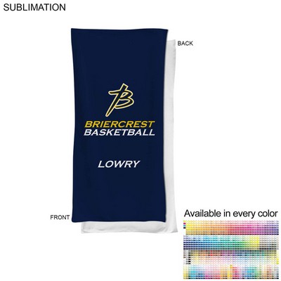 Team Towel in Microfiber Dri-Lite Terry, 20x40, Sublimated bench, neck towel