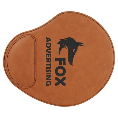 Rawhide Brown Laserable Leatherette Mouse Pad (9" x 10 1/4")