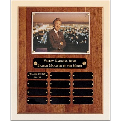 American Walnut Perpetual Photo Plaque (5"x7")