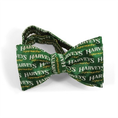 Custom Wet Dye Silk Banded Bow Tie