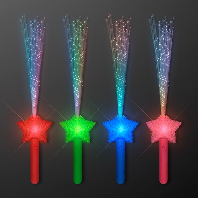 LED Shooting Star Sparkling Fiber Optic Wands - BLANK