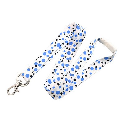 Polka Dot Breakaway Lanyard (Blue)