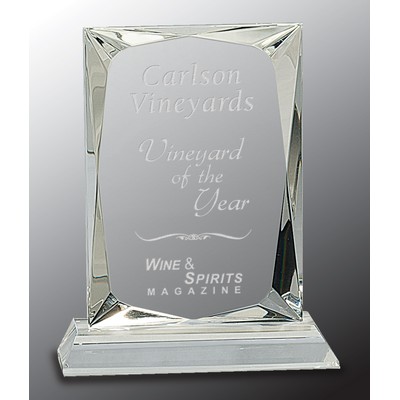 Clear Crystal Rectangle Award