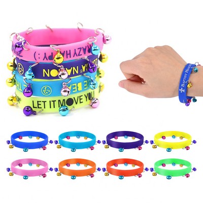 Silicone Bracelet With 8 Bells