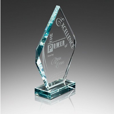 Beveled Diamond Starphire Award