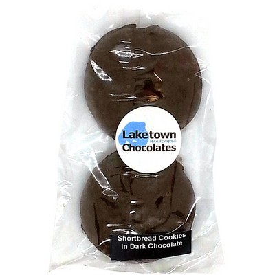 2 Piece Dark Chocolate Shortbread Cookies