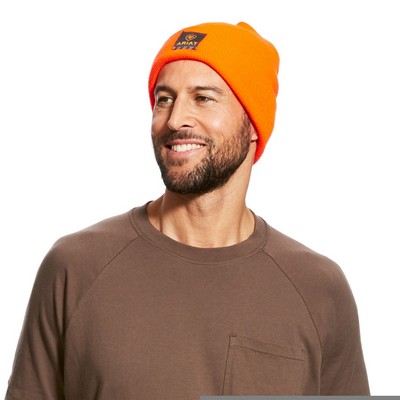 Ariat® Men's Bright Orange Rebar® Watch Cap