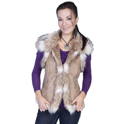 Honey Creek Faux Fur Trim Vest