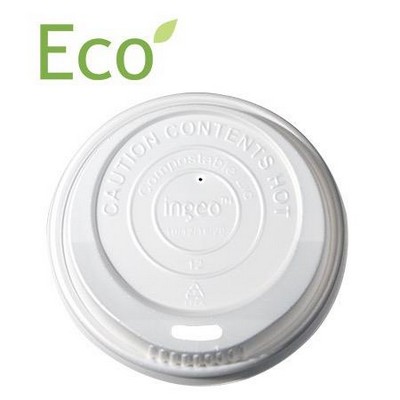 8 Oz. Lid for White Eco-Friendly Hot Cup