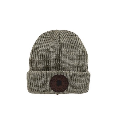 Cuffed Ribbed Acrylic Knit Beanie