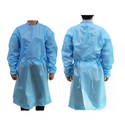 Disposable Isolation Non-woven Gown With PE Film