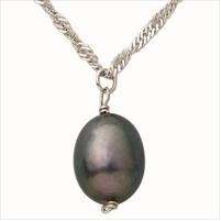 Jilco Inc. Black Pearl Drop Necklace