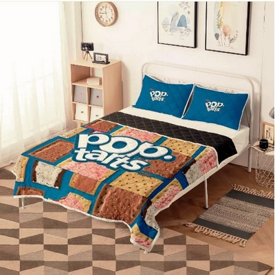 Quilt Bed Set with full color printing