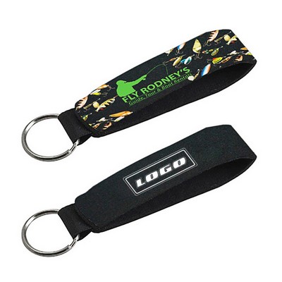 Full Color Neoprene Wrist Strap Key Holder