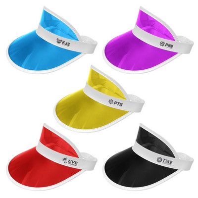 Plastic Sun Visor With Elastic Band