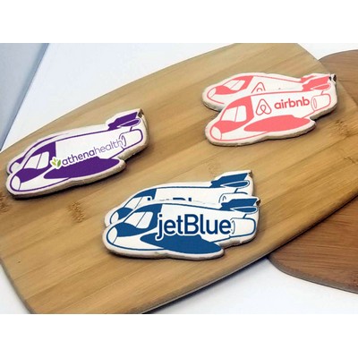 3.5" Jet Shaped Logo Sugar Cookie