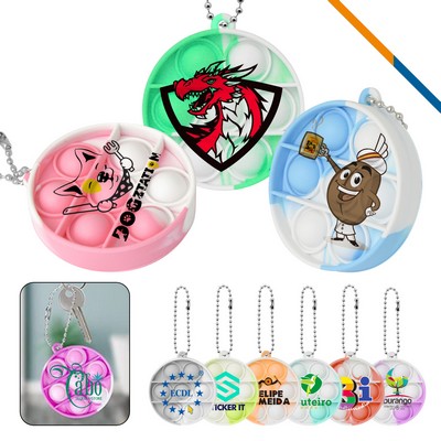 Mini Round Bubble Keychain