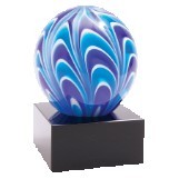 5" Two-Tone Blue & White Sphere