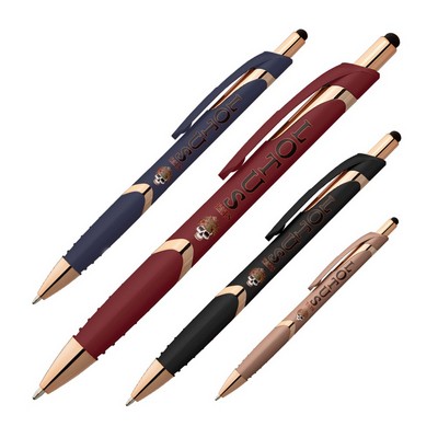 Gemini Softy Rose Gold Plastic Pen (Full Color Imprint)