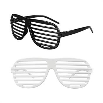 Black & White Slotted Glasses