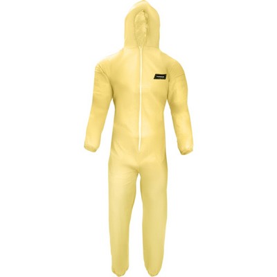 Yellow Disposable Coveralls with Hood