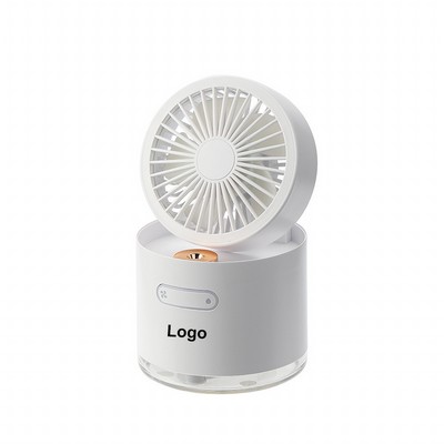 Desktop Air Cooler Fan USB Air Humidifier Rechargeable