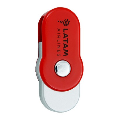 Winfield Rounded Red Swivel USB Flash Drive-1G