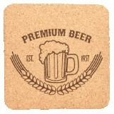 Square Cork Coaster (4"x4")