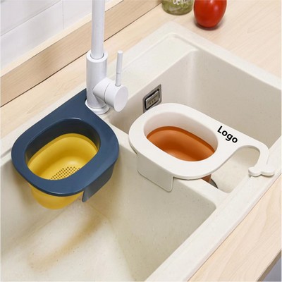 Collapsible Kitchen Sink Drain Basket Strainer Basket for Draining Residuum